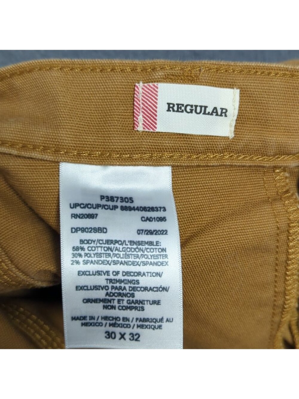 Dickies Pants Men's 30x32 Fits 30x30 Brown Flex Regular Fit Duck Cargo - Picture 9 of 11